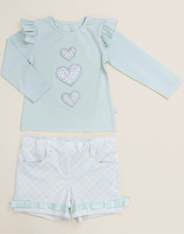 AW23 Caramelo Mint Pearl Shorts Set