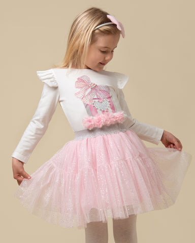 AW23 Caramelo Pink Tulle Skirt Set