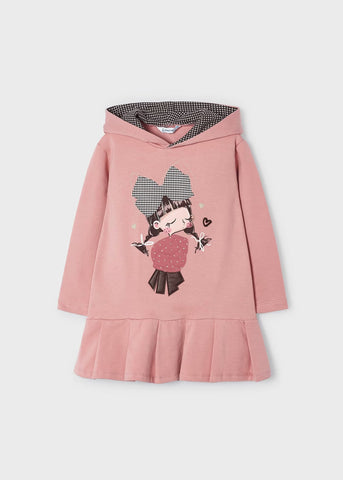 AW23 Mayoral Pink Hooded Dress