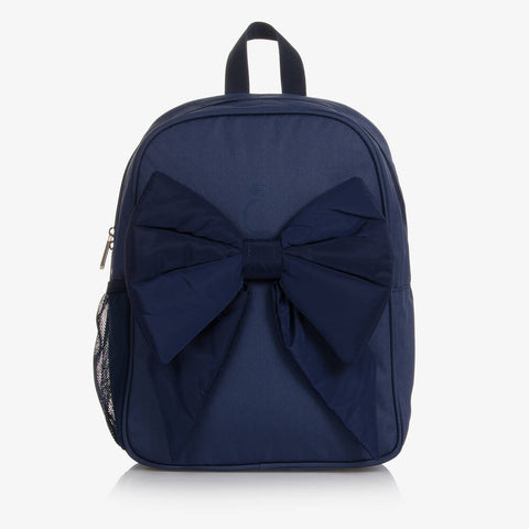 Caramelo Navy Bow Backpack