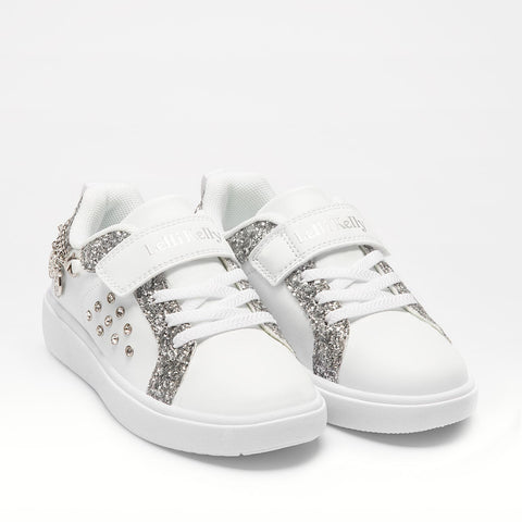SS23 Lelli Kelly White and Silver Bracelet Trainers