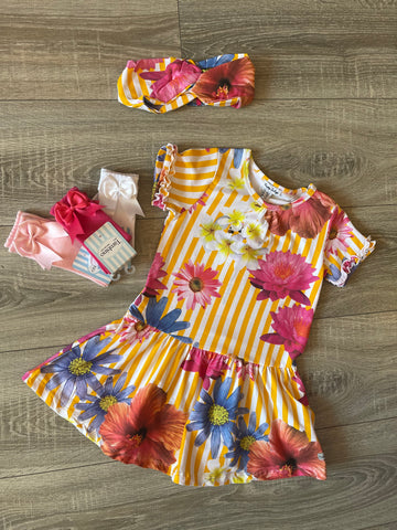 SS22 Happy Calegi Yellow/Pink Dress