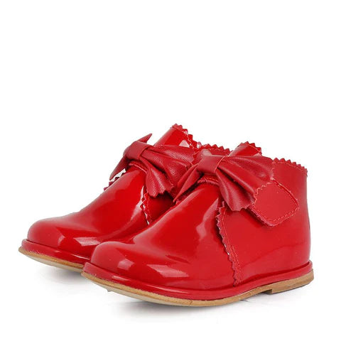 Borboleta Red Patent Leather Sharon Boots