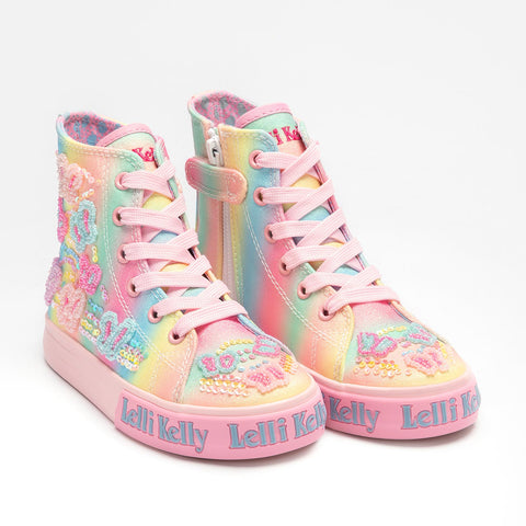 SS23 Lelli Kelly Multi Colour Butterfly Boots