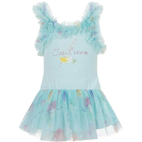 SS23 Lapin House Mint Tulle Dress